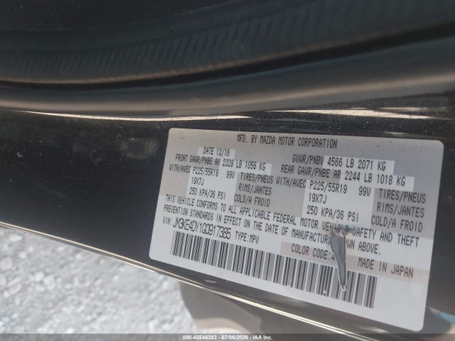 Aukcja sprzedaży 2016 Mazda Cx-5 Grand Touring, vin: JM3KE4DY1G0917385, numer aukcji: 45546382