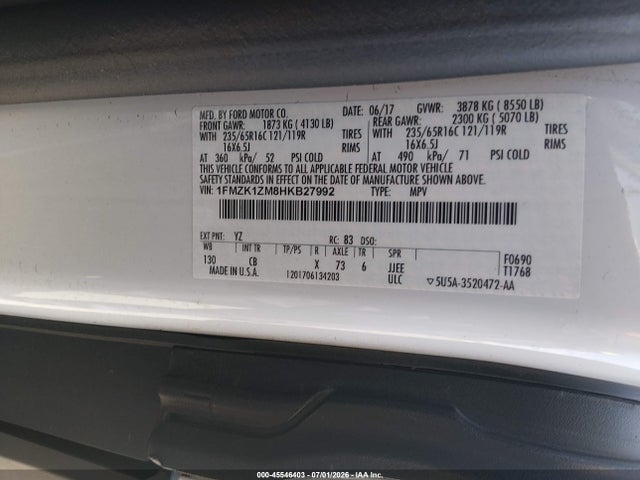 1FMZK1ZM8HKB27992 Ford Transit-150 Xl/xlt