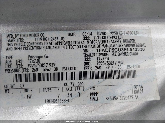 Ford C-max Energi Sel 2014 1FADP5CU3EL513330 Image 9
