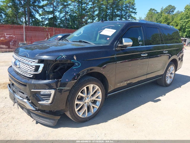 45546619 :رقم المزاد ، 1FMJK1LT1KEA14713 vin ، 2019 Ford Expedition Max Platinum مزاد بيع