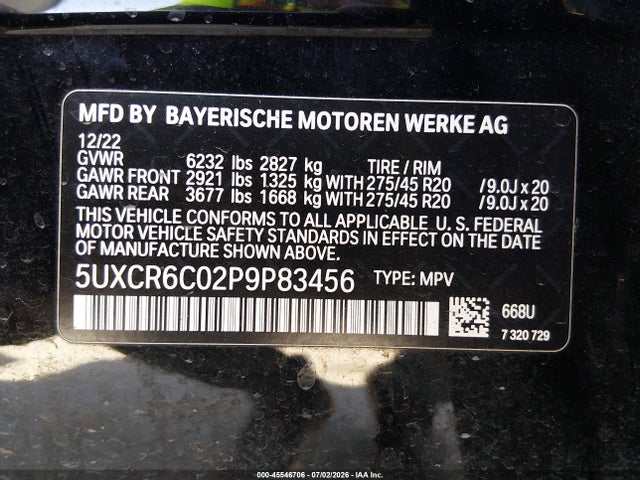 5UXCR6C02P9P83456 BMW X5 Xdrive40i