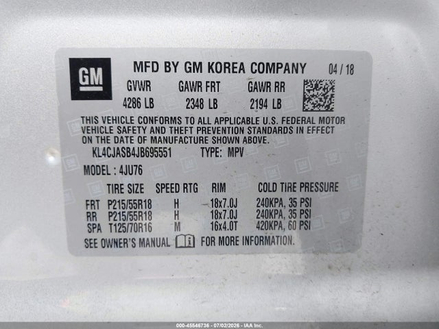 Buick Encore Preferred 2018 KL4CJASB4JB695551 Image 9