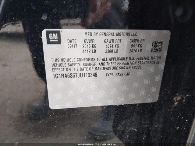 Chevrolet VOLT LT 2018 1G1RA6S57JU113348 Image 9