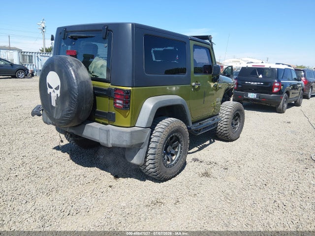 2008 Jeep Wrangler X მანქანა იყიდება აუქციონზე, vin: 1J4FA24168L602637, აუქციონის ნომერი: 45547027