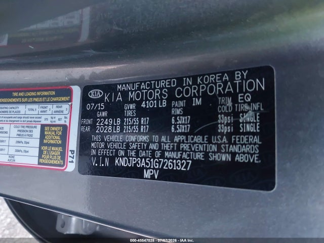 Продажа на аукционе авто 2016 Kia Soul +, vin: KNDJP3A51G7261327, номер лота: 45547028