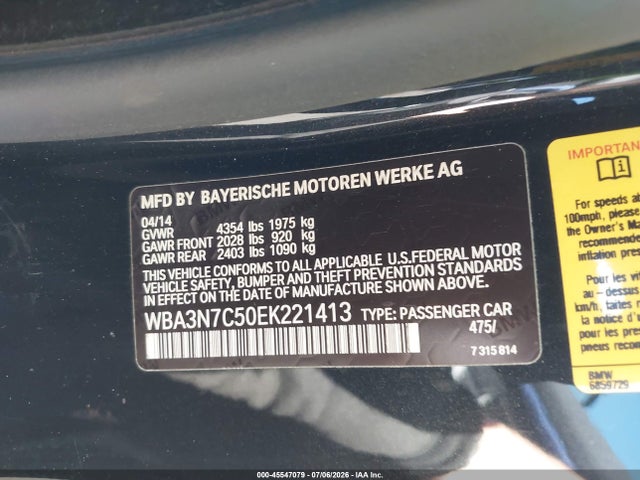 WBA3N7C50EK221413 BMW 428i
