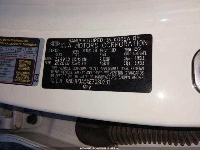 KNDJP3A5XE7030231 KIA SOUL +