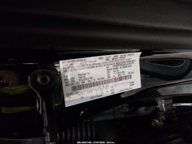 Ford FOCUS SE 2018 1FADP3K20JL230379 Image 9