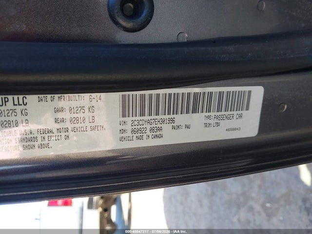 2C3CDYAG7EH301996 Dodge Challenger Sxt