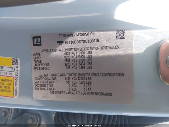 Продаж на аукціоні авто 2025 Gmc Hummer Ev Pickup E4wd 2x, vin: 1GT10BDD7SU100816, номер лоту: 45547261