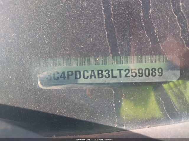 Aukcja sprzedaży 2020 Dodge Journey Se Value, vin: 3C4PDCAB3LT259089, numer aukcji: 45547268