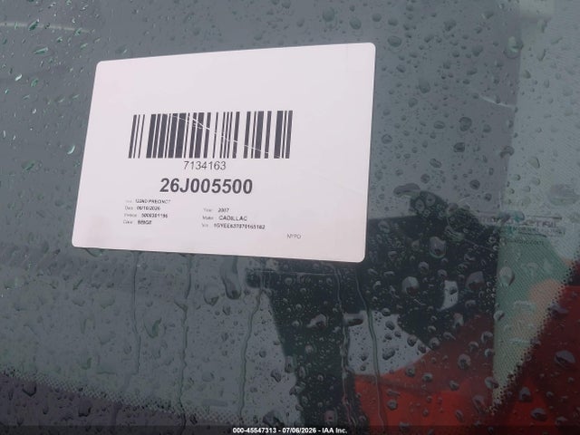 45547313 :رقم المزاد ، 1GYEE637070165182 vin ، 2007 Cadillac Srx V6 مزاد بيع