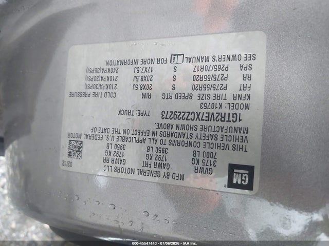Продаж на аукціоні авто 2012 Gmc Sierra 1500 Sle, vin: 1GTR2VE7XCZ229273, номер лоту: 45547443