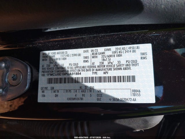 Ford Escape Phev 2023 1FMCU0E19PUA91884 Image 9