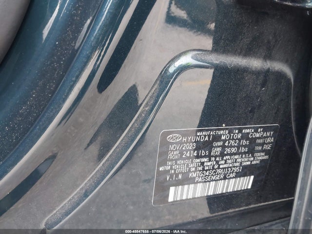 Aukcja sprzedaży 2024 Genesis G70 2.5t Rwd, vin: KMTG34SC7RU137951, numer aukcji: 45547658