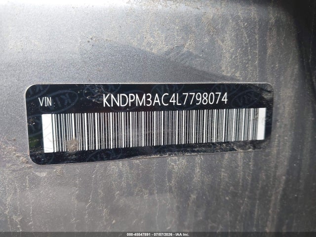 2020 Kia Sportage Lx მანქანა იყიდება აუქციონზე, vin: KNDPM3AC4L7798074, აუქციონის ნომერი: 45547891