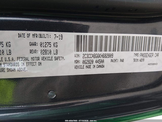 Aukcja sprzedaży 2019 Chrysler 300 300s, vin: 2C3CCABG6KH682809, numer aukcji: 45547955