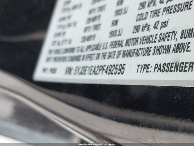 5YJ3E1EA2PF492595 Tesla Model 3 Rear-wheel Drive