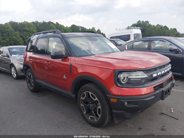 Aukcja sprzedaży 2022 Ford Bronco Sport Outer Banks, vin: 3FMCR9C64NRD00313, numer aukcji: 45548164
