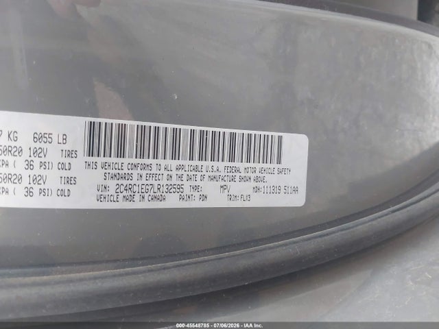 Продажа на аукционе авто 2020 Chrysler Pacifica Touring L Plus, vin: 2C4RC1EG7LR132595, номер лота: 45548785