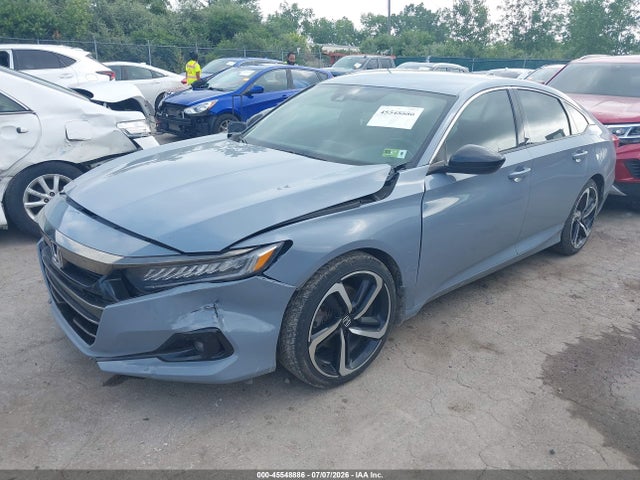 45548886 :رقم المزاد ، 1HGCV1F37NA093916 vin ، 2022 Honda Accord Sport مزاد بيع