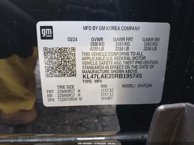 KL47LAE20RB195745 Buick Envista Preferred Fwd