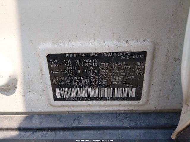 Aukcja sprzedaży 2013 Subaru Outback 2.5i Premium, vin: 4S4BRBCC2D3271397, numer aukcji: 45549171