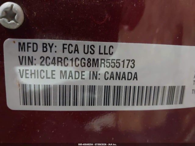 2C4RC1CG8MR555173 Chrysler Voyager Lx