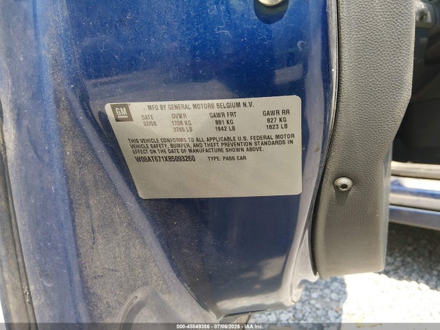 Продаж на аукціоні авто 2008 Saturn Astra Xr, vin: W08AT671X85093260, номер лоту: 45549386