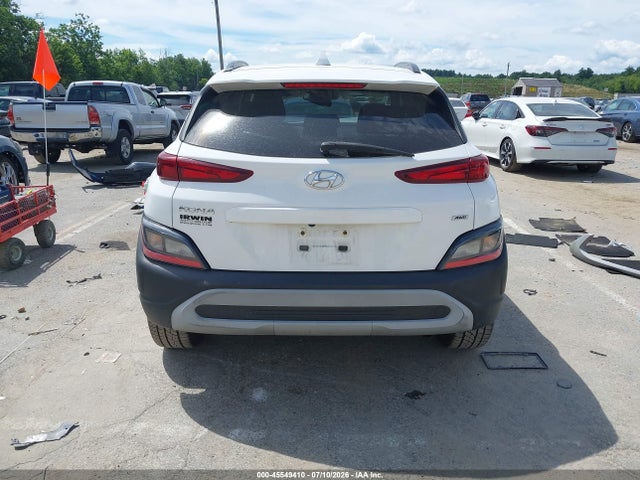 45549410 :رقم المزاد ، KM8K6CAB9NU762389 vin ، 2022 Hyundai Kona Sel مزاد بيع