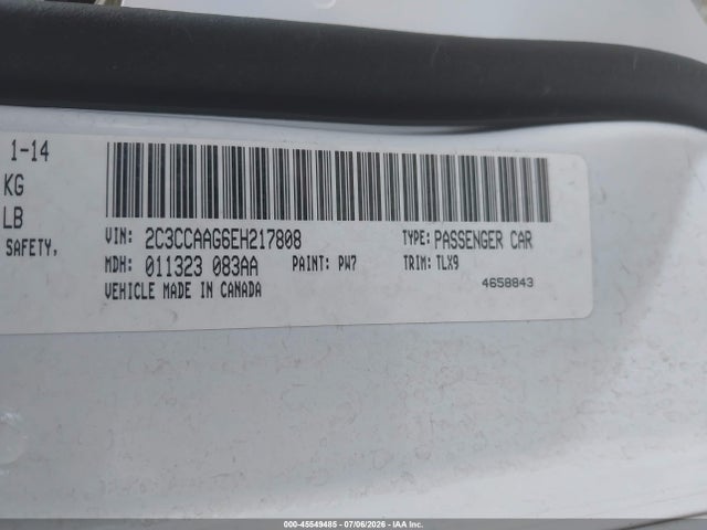 Aukcja sprzedaży 2014 Chrysler 300, vin: 2C3CCAAG6EH217808, numer aukcji: 45549485