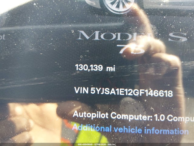 Tesla Model S 60/70/75/85 2016 5YJSA1E12GF146618 Image 15