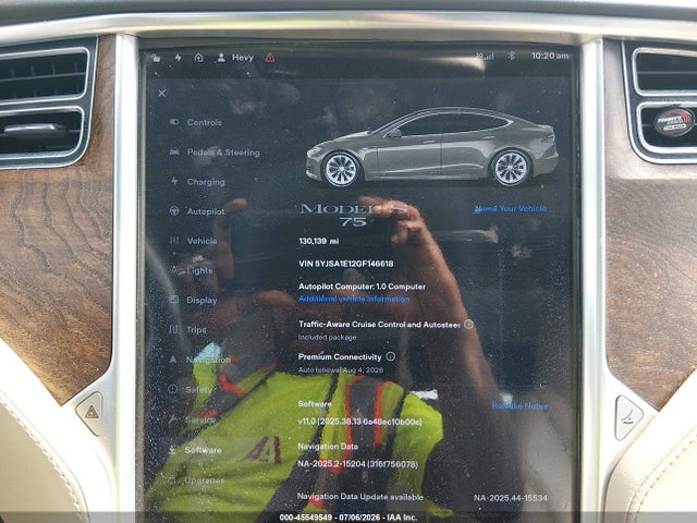 Tesla Model S 60/70/75/85 2016 5YJSA1E12GF146618 Image 7