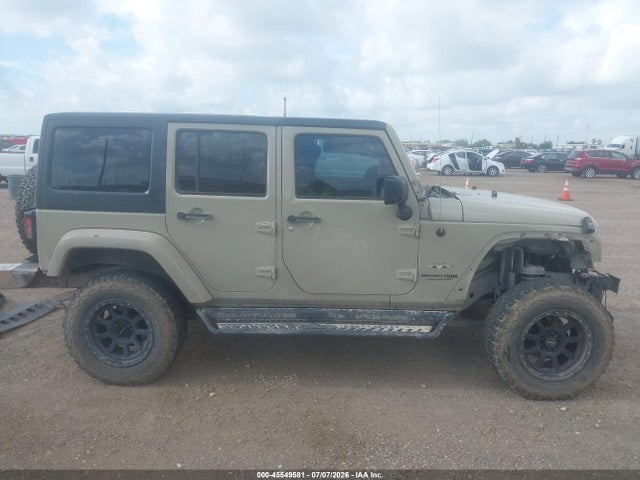 45549581 :رقم المزاد ، 1C4BJWEG6JL894682 vin ، 2018 Jeep Wrangler Jk Unlimited Sahara 4x4 مزاد بيع