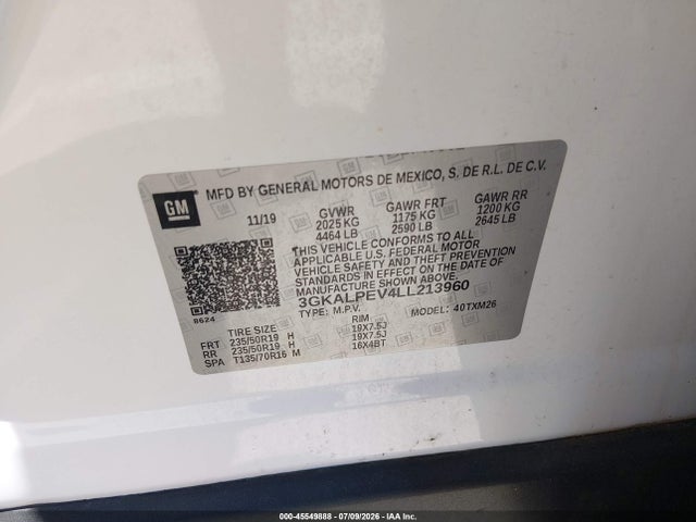 GMC Terrain Fwd Slt 2020 3GKALPEV4LL213960 Image 9