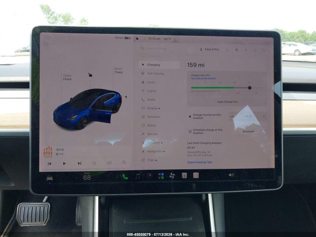 45550079 :رقم المزاد ، 5YJ3E1EA2JF078014 vin ، 2018 Tesla Model 3 Long Range/mid Range مزاد بيع