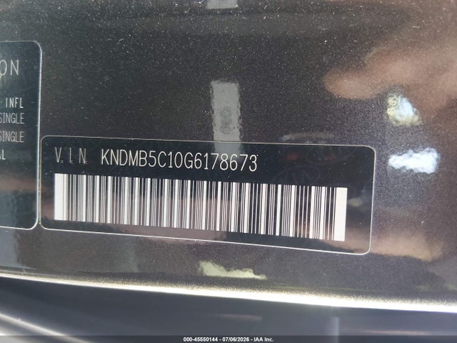 KIA SEDONA LX 2016 KNDMB5C10G6178673 Image 9