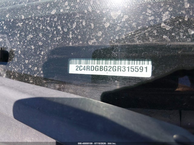 Продаж на аукціоні авто 2016 Dodge Grand Caravan Se Plus, vin: 2C4RDGBG2GR315591, номер лоту: 45550159