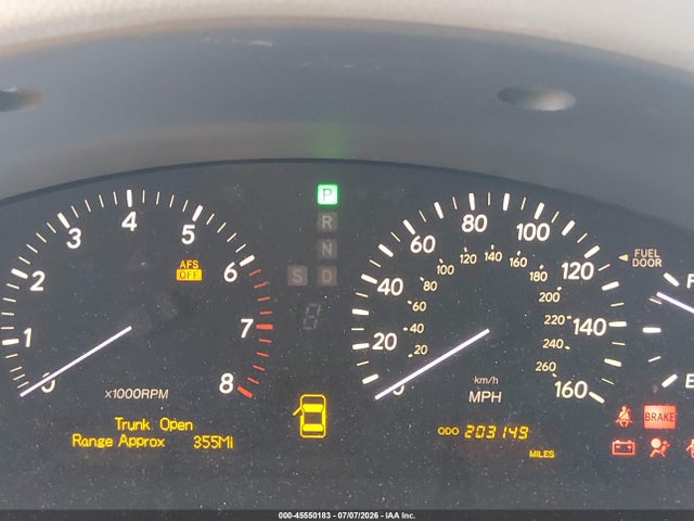 Продажа на аукционе авто 2005 Lexus Ls 430, vin: JTHBN36F255005023, номер лота: 45550183