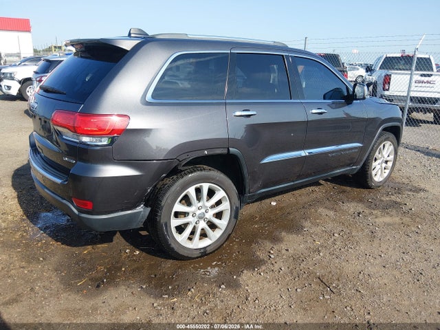 Продаж на аукціоні авто 2017 Jeep Grand Cherokee Limited, vin: 1C4RJFBG8HC610255, номер лоту: 45550202