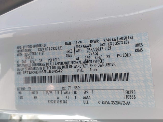 1FTER4BH6RLE64542 Ford RANGER XL