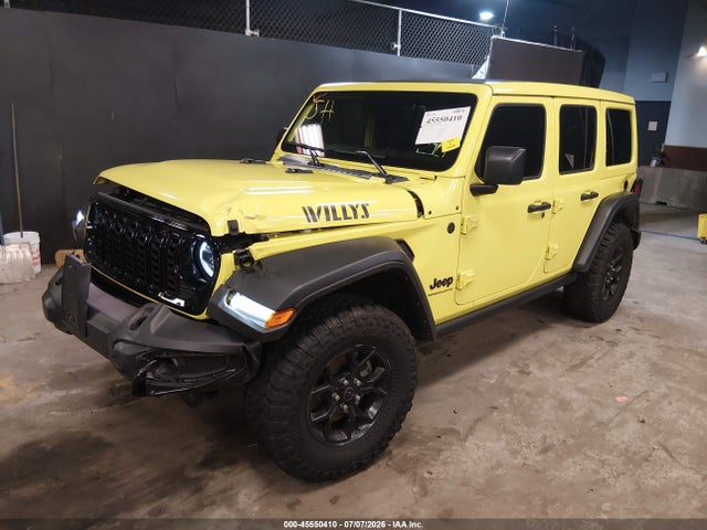 45550410 :رقم المزاد ، 1C4PJXDG8RW287321 vin ، 2024 Jeep Wrangler 4-door Willys 4x4 مزاد بيع