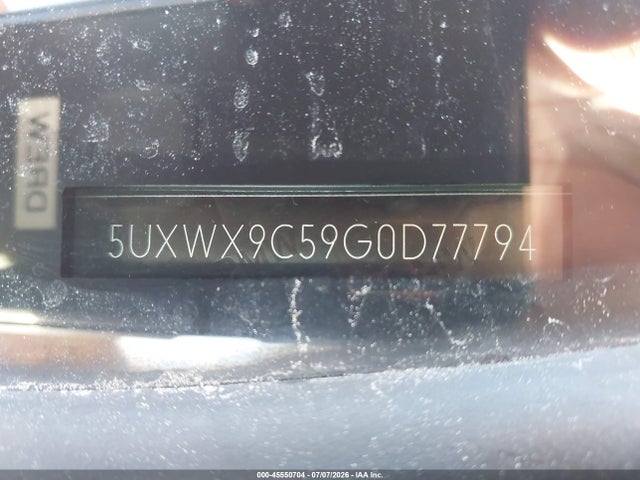 45550704 :رقم المزاد ، 5UXWX9C59G0D77794 vin ، 2016 Bmw X3 Xdrive28i مزاد بيع