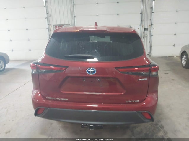 2022 Toyota Highlander Hybrid Limited მანქანა იყიდება აუქციონზე, vin: 5TDXBRCH5NS551673, აუქციონის ნომერი: 45550712