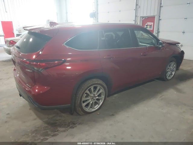 2022 Toyota Highlander Hybrid Limited მანქანა იყიდება აუქციონზე, vin: 5TDXBRCH5NS551673, აუქციონის ნომერი: 45550712
