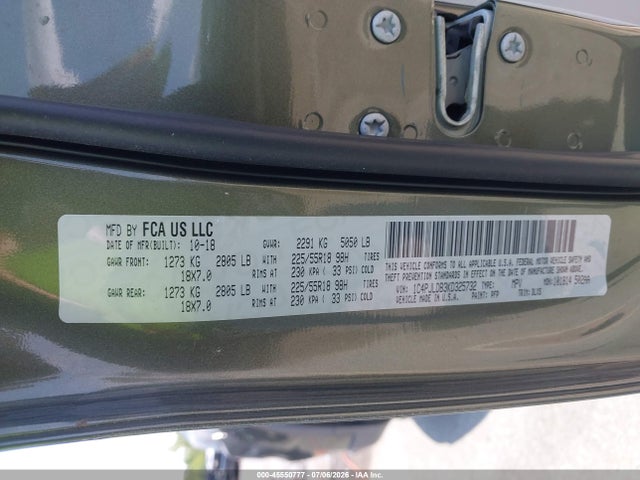 Продажа на аукционе авто 2019 Jeep Cherokee Limited Fwd, vin: 1C4PJLDB3KD325732, номер лота: 45550777