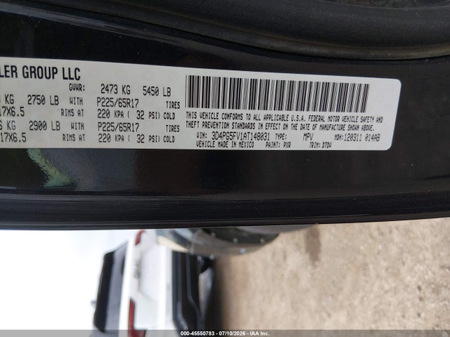 Продажа на аукционе авто 2010 Dodge Journey Sxt, vin: 3D4PG5FV1AT148031, номер лота: 45550783