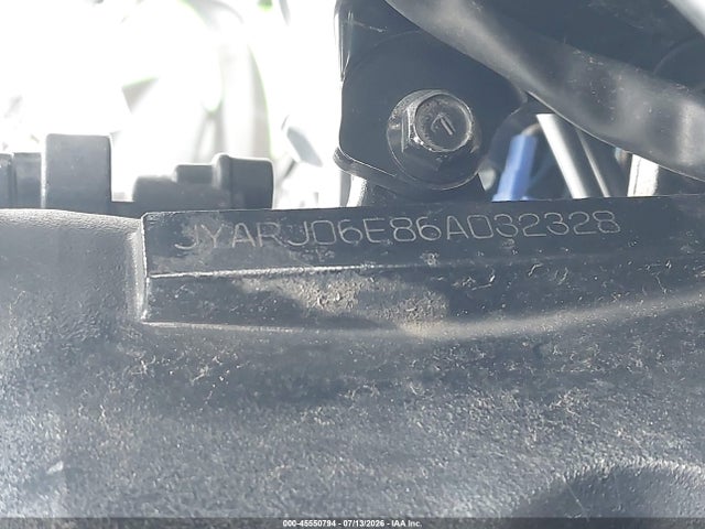 2006 Yamaha Yzfr6 L მანქანა იყიდება აუქციონზე, vin: JYARJ06E86A032328, აუქციონის ნომერი: 45550794