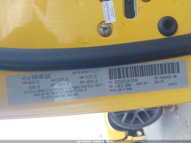2018 Dodge Challenger R/t მანქანა იყიდება აუქციონზე, vin: 2C3CDZBT5JH172183, აუქციონის ნომერი: 45550860