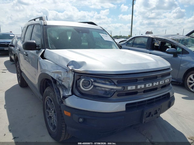 45550873 :رقم المزاد ، 3FMCR9B6XNRD25766 vin ، 2022 Ford Bronco Sport Big Bend مزاد بيع